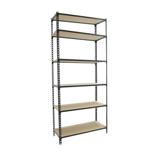 Simonrack Estanteria Metalica, 6 Baldas Madera Ajustables, 200 Kg De Punto Flexión, 2500x1100x300 Mm, Estantería Almacenaje, Sin Tornillos, Ant Simonrack Estanteria Metalica, 6 Baldas Madera Ajustables, 200 Kg De Punto Flexión, 2500x1100x300 Mm, Estantería Almacenaje, Sin Tornillos, Ant