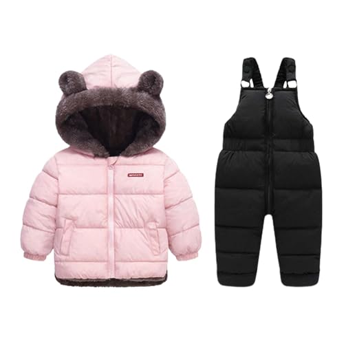 Combinaison de neige thermique bébé fille rembourrée avec veste d'hiver