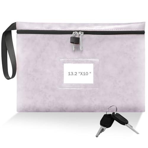 Sghgcvjjf Notary Money Bag with Lock 13.2x10 Inch Purple