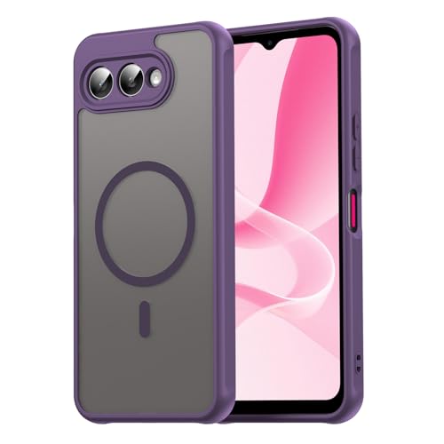 Image of Compatible with T-Mobile Revvl 8 Case Cover,Compatible with MagSafe,Anti-Fall,Compatible with T-Mobile T Phone 3 5G Cell Protective Phone Case Purple