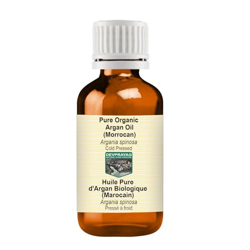Devprayag Pure Organic Argan Oil (Morrocan) (Argania spinosa) Natural Therapeutic Grade Cold Pressed 5ml (0.16 oz)