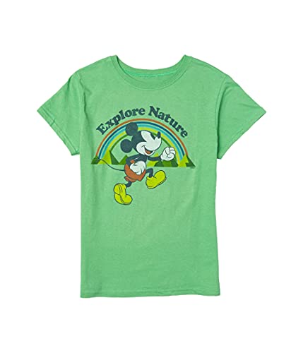 Junk Food Girl's Disney Mickey Explore Nature T-Shirt (Little Kids/Big Kids)