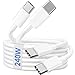 240W USB C to USB C Charger Cable for iPhone 17 16 16e 15 Pro Max, Apples MacBook Pro Air, iPad, Mac Laptop, Android, (PD3.1 5A) 2M Super Fast Charging Cable USBC Type C Cord 100W, 2-Pack