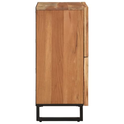 Buffet en bois d'acacia massif véritable huilé style industriel