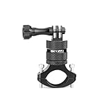 SKYJFFJ 360 Degree Rotation Aluminum Motorcycle Bicycle Rack Mount Holder,Intended for GoPro Hero 13/12/11/10/9/8/Max,DJI Osmo Action 5Pro/4/3,Insta 360 Ace Pro 2/Pro/Ace