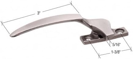 Left Hand Casement Window Locking Handle; 1-3/8" Screw Holes