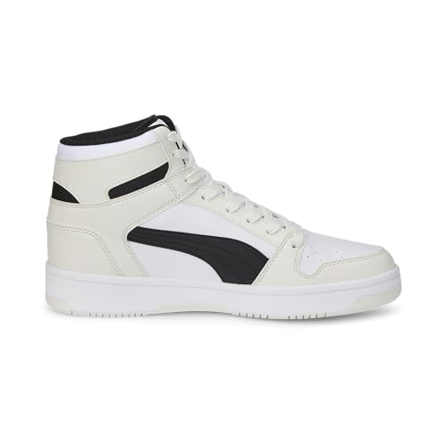 Image of Puma Men's Rebound Layup Sneaker, Vaporous Gray Black White, 12