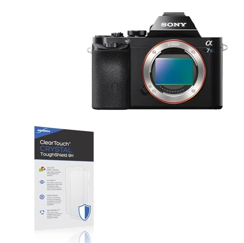 BoxWave Screen Protector Compatible With Sony Alpha a7S - ClearTouch Crystal ToughShield 9H (2-Pack), Clear 9H Tough Flexible Film Screen Protector
