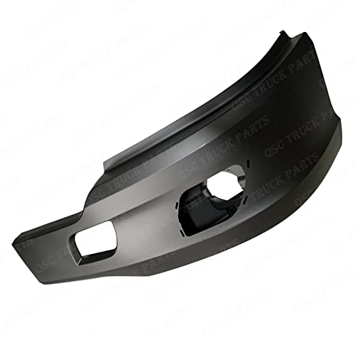 QSC Truck Parts Bumper Corners Left & Right Pair w/ Fog Light Bezels for Kenworth T680
