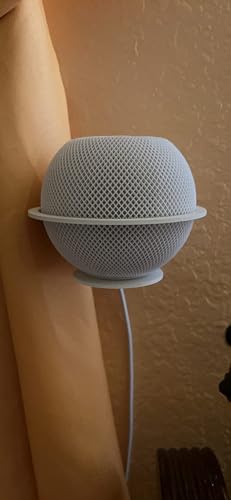 ALLICAVER Metal Made Wall Mount Compatible HomePod Mini, Sturdy Metal Made Stand Holder Wall Mount Bracket Compatible with Homepod Mini. (White, 1-Pack)