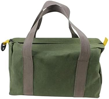 Tool Bag Organiser Tool Bags Heavy Duty Work Tool Bags for Men Canvas Multifunction Tote Bag Tool Storage Bag Wide Mouth Waterproof Handbag Portable Toolkit for Men and Women, 16inch