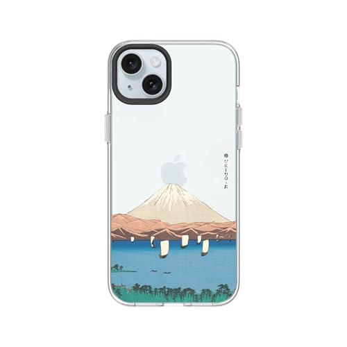 Coque iPhone 15 Plus antichoc transparente RhinoShield Clear Lake Mountain anti-jaunissement