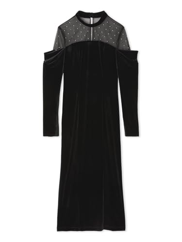 [フレイ アイディー] デコルテチュールベロアオフショルドレス FWFO255501 レディース BLK 0