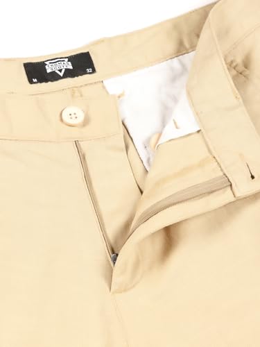 Image of Thomas Scott Men's | Solid | Chino Shorts | Regular Fit | 100% Cotton | Above Knee | Casual Short