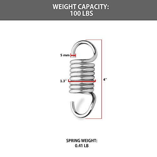 MACS Boxing Training Heavy Bag Spring for Punching Bags up to 200 lbs (4\'\' x 1.3\'\')