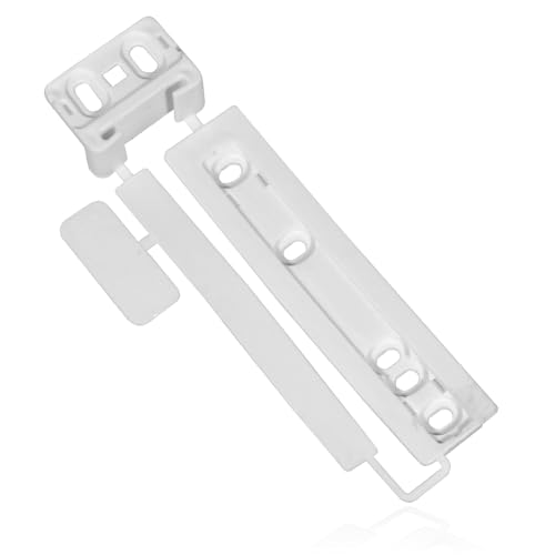 SPARES2GO Door Plastic Mounting Bracket Fixing Slide Kit Compatible with IKEA FBCF2 28/64, FROSTIG, FRYSA Fridge & Freezer