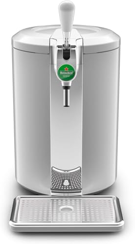 Krups Beertender Machine bière pression, Fûts de 5 L, Marques du groupe Heineken, Témoin lumineux, Température et mousse parfaites, Bière fraîche, Installation facile, Compact VB452E10