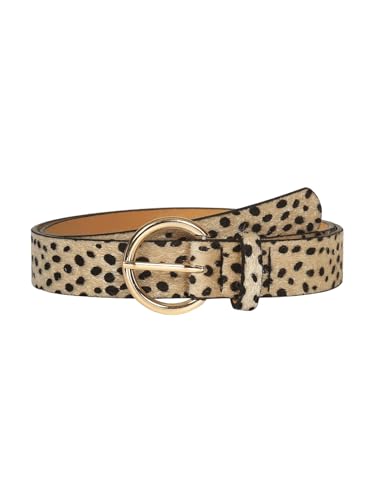 Women's Leopard Print Genuine Leather Belt Fashion Waist Belt