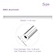 DMiotech 2er Pack (14mm Außendurchmesser x 7mm Innendurchmesser) 6063 Aluminium Rundrohr 300mm Länge Industriemetallrohr für Maschinenrahmenbau DIY-Projekte