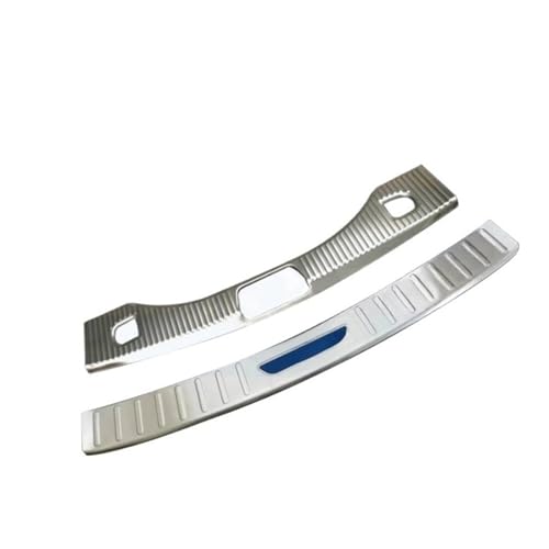 Accesorios Buick Encore parachoques trasero protector acero inoxidable 2018 3