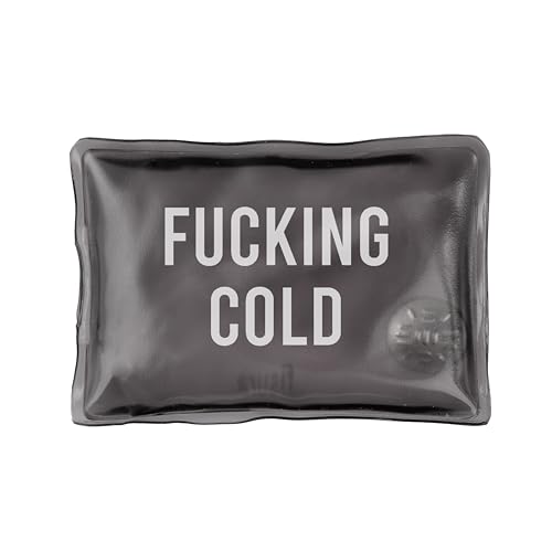 Fisura - Scaldamani Originale Mini Scaldamani Al Gel Originale. Scaldamani Da Tasca Riutilizzabile. Attività All'Aperto. (1 Pezzo "Cold", Nero)