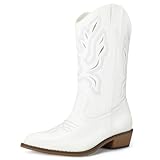 mysoft Women's Western Cowboy Boots Embroidered...