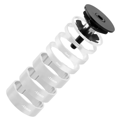 Espaciadores de auriculares de aleación de aluminio para bicicletas de montaña, horquilla delantera, espaciadores delanteros y espaciadores de arandela