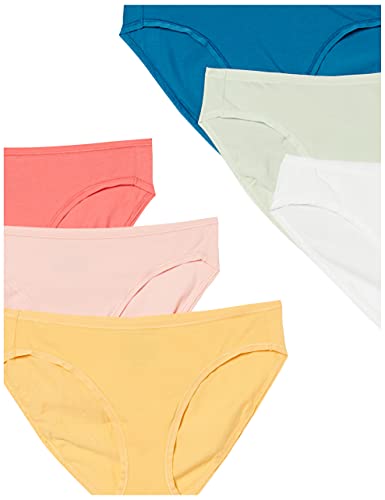 Amazon Essentials Women's Cotton Bikini Brief Underwear (Available In Plus Size), Pack Of 6, Pretty Color Pops, Xx-Large #TOP4
