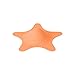 Boon STAR Starfish Shaped Toddler Bath Tub and Sink Drain Cover, Easy to Clean, Orange