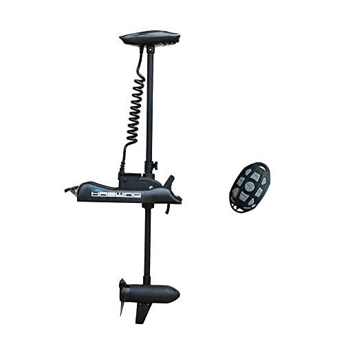 PARKHO HASWING Electric Trolling Motor – 24V 80LB 54 Inch Shaft Cayman Bow Mount Boat Fishing Saltwater Freshwater with Remote Control