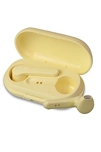e-Better Bluetooth5.0 ワイヤレスイヤホン 両耳 スポーツ 左右分離 タッチ操作 ノイズキャンセル 充電ケース クリーム G-EA