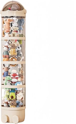 TTBD ぬいぐるみ収納ケース スタッキング 人形 ぬいぐるみ 収納ケース タワー 透明円柱 可能 ぬいぐるみ 収納 桶 透明PET 円柱 大容量 収納ケース透明PET アクリル 円柱 陳列ケース 陳列棚 抱き枕 収納ボックス ぬいぐるみ DIY人形展示ボ