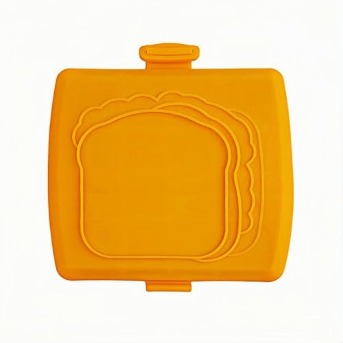 Silicone Microwave Sandwich Maker: Cordless Non-Stick Sandwich Toaster, Ideal for Home, Office, Bedroom, Microwave Oven (Blue) (giallo)