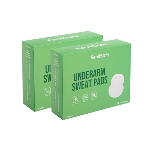 Image of FemiSafe Unisex Underarm Sweat Pads | 28 Pads | Ultra-Absorbent & Odour-Free | Prevents Sweat Stains | Free Protection for All-Day Comfort