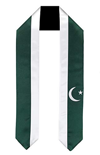 Pakistan Flag Graduation Sash/Stole International Study Abroad Adult Unisex