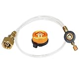 YYWEi Cartucho de gas, adaptador para estufa de gas exterior, hornillo de camping, adaptador de boquilla para LPG, cilindro plano, adaptador de botella