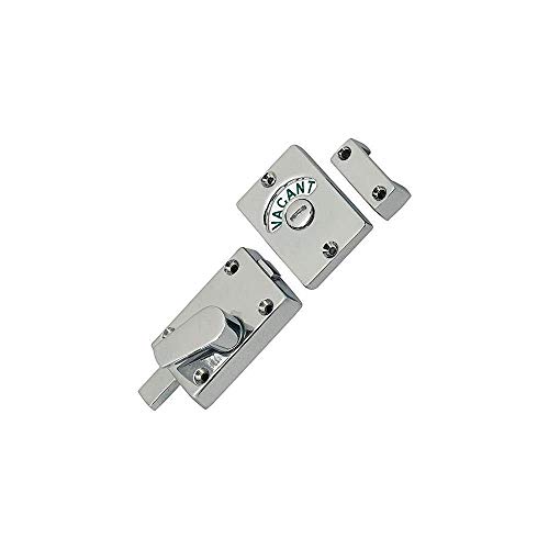 Polished Chrome Bathroom Toilet Lock Indicator Bolt Vacant & Engaged by Dale Hardware