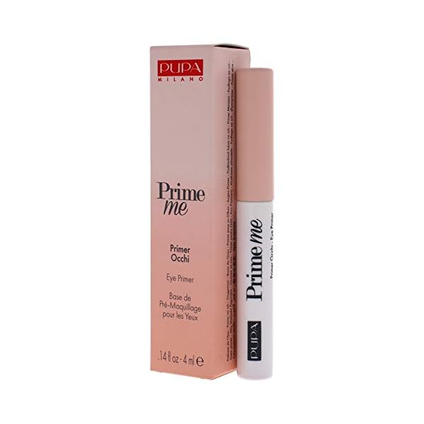 Pupa-Milano-Prime-Me-Eye-Primer-Pre-Make-Up-Eye-Base-that-Makes-Eyeshadow-Last-Longer-Evens-Out-the-Skin-Tone-and-Minimizes-Wrinkles-Lightweight-Texture-001-Nude-014-Oz PUPA Milano Prime Me Eye Primer - Smoothing And Pore-Filling Makeup Base For Eyes - Ultra Soft Texture Grips Onto Skin For Seamless Results - Ideal For All Skin Types - Oil-Free - 001 Nude - 0.14 Oz