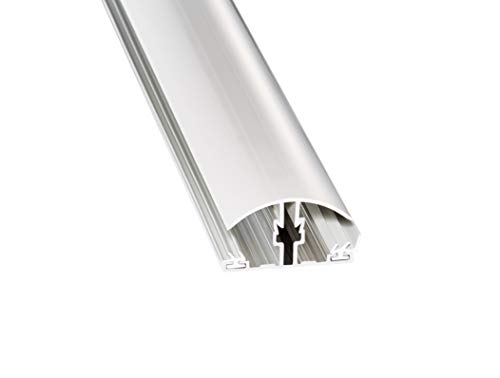 Stegplatte Verbindungsprofil Profile Mitte für 16mm Stegplatten Alu/PVC Klemmdeckel 3,5 Meter Cover