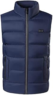 VPQILH 9 Heating Zones Heated Jacket Clearance Electric Smart Dual-Control Heated Vest Clothes Windproof Heating Padded Coat 3 Heating Level Adjustable Size For Sports & Outdoor