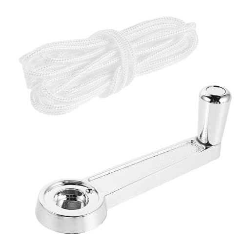 Milisten Accessoires pour parasols extérieurs Manivelle en métal Accessoires de Parasol de terrasse pièces de réparation du Parapluie Manivelle de Rechange Beige