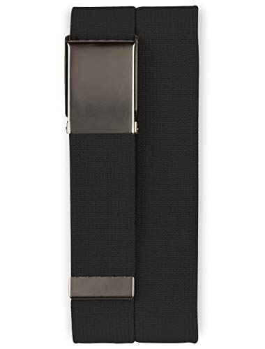 Harbor Bay by DXL Men's Big and Tall Stretch Webbed Belt Black
