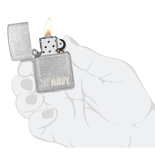Encendedor Zippo United States Navy Cromado miniatura 5