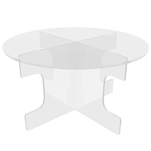 Danieli | Soporte de plastico para Tartas | Expositores de Pantalla Transparente de acrílico, elevadores para postres, Frutas y Buffet, Cupcakes para la casa y el Bar