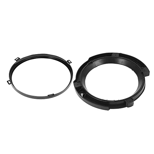 X Autohaux 7 Inch Round Headlight Mounting Retaining Bracket Ring Set With Headlight Metal Ring For Jeep Wrangler Jk 2007-2017 Black #TOP6