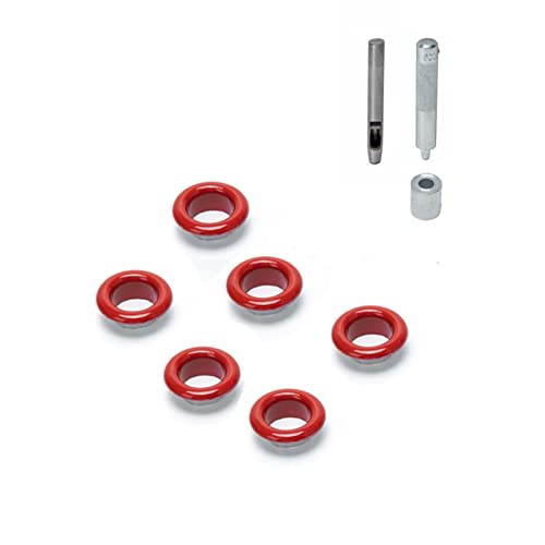 YIZITU Ojales de repuesto para equipaje, accesorios de botón, bolsa cruzada, ojales, herrajes, Red, One Size