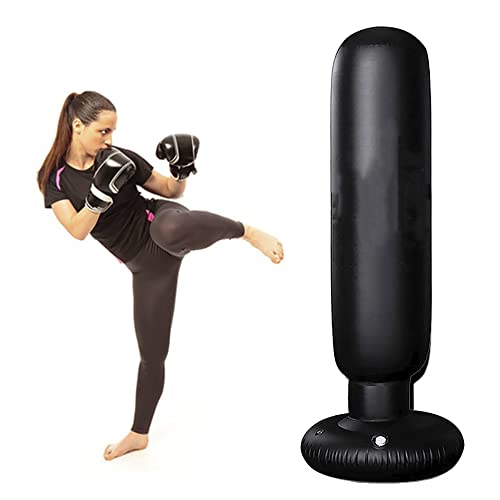 Sac de frappe gonflable autoportant TIM-LI avec base lestée pour fitness