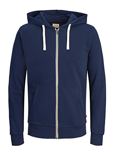 Jack & Jones, felpa comoda da uomo, Blu (Insignia Blue/Reg Fit), L