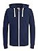 Produktbild JACK & JONES Herren JJEHOLMEN Sweat Zip Hood, Insignia Blue/REG FIT, L