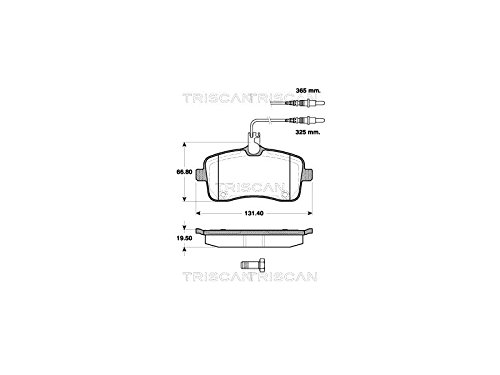 Kit plaquettes de frein Triscan 8110 28035 remplacement frein à disque automobile
